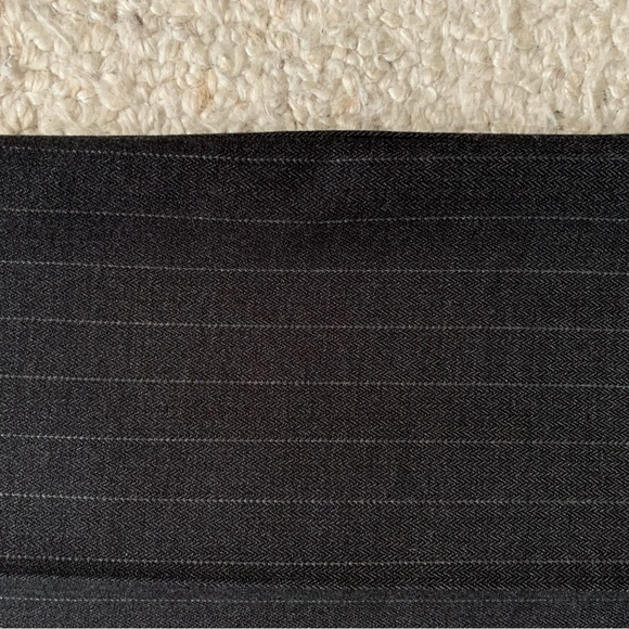david n Pants PinStriped Wide Straight Leg ~ Charcoal w/Silvery Stripe ~ Size 10 - Picture 14 of 14